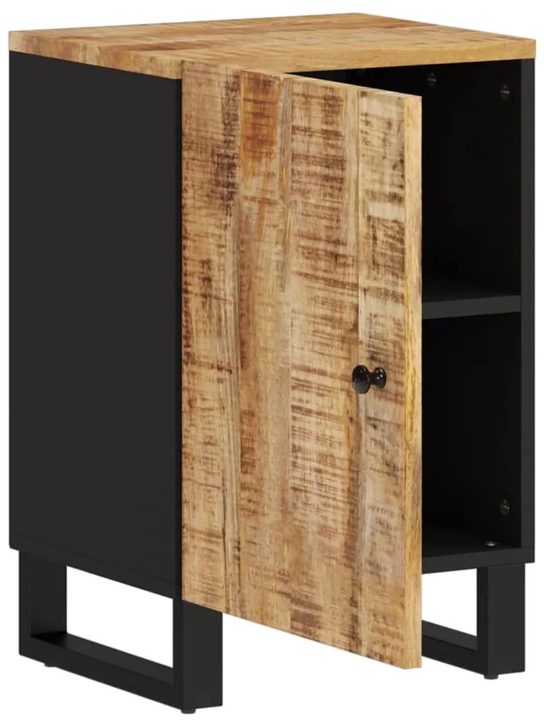 vidaXL Ντουλάπι Μπάνιου 38 x 33 x 58 εκ. από Μασίφ Ξύλο Μάνγκο