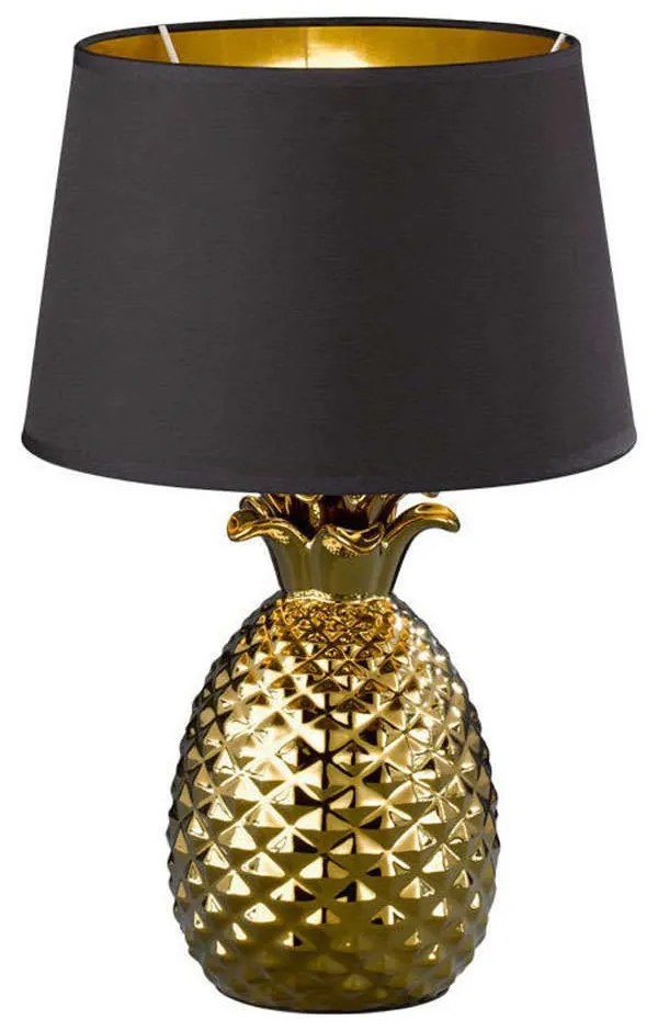 Φωτιστικό Επιτραπέζιο Pineapple R50431079 1xE27 60W Φ28cm 43cm Gold RL Lighting Ceramic