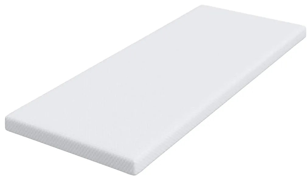 vidaXL Στρώματα Λευκό 70 x 200 cm 100% ύφασμα πολυεστέρα με τζακάρ
