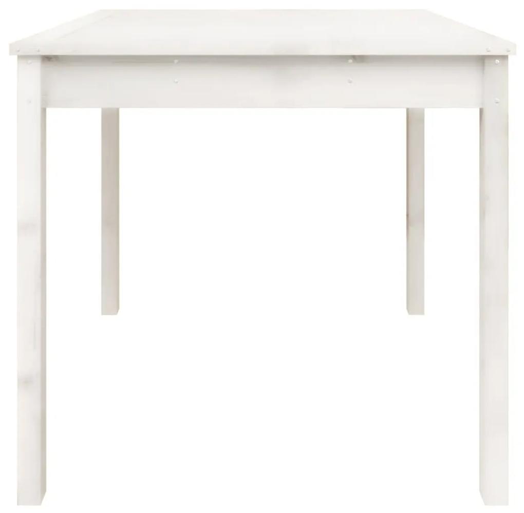 Τραπέζι Κήπου Λευκό 82,5 x 82,5 x 76 εκ. από Μασίφ Ξύλο Πεύκου - Λευκό