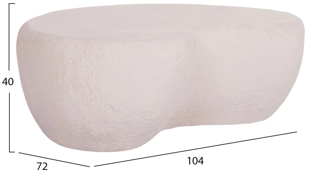 ΤΡΑΠΕΖΙ ΣΑΛΟΝΙΟΥ GERSON HM18151.02S FIBER CEMENT ΣΕ ΛΕΥΚΟ--104x72x40Υεκ.