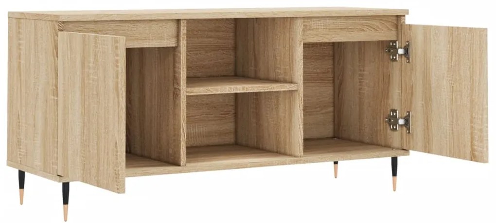 vidaXL Έπιπλο Τηλεόρασης Sonoma Δρυς 104 x 35 x 50 εκ. Επεξεργ. Ξύλο