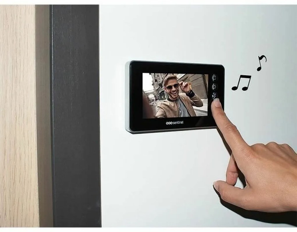 Ευφυής Eνδοεπικοινωνία SCS SENTINEL VisioFirst 4.3 Μαύρο noir Αλουμίνιο ABS