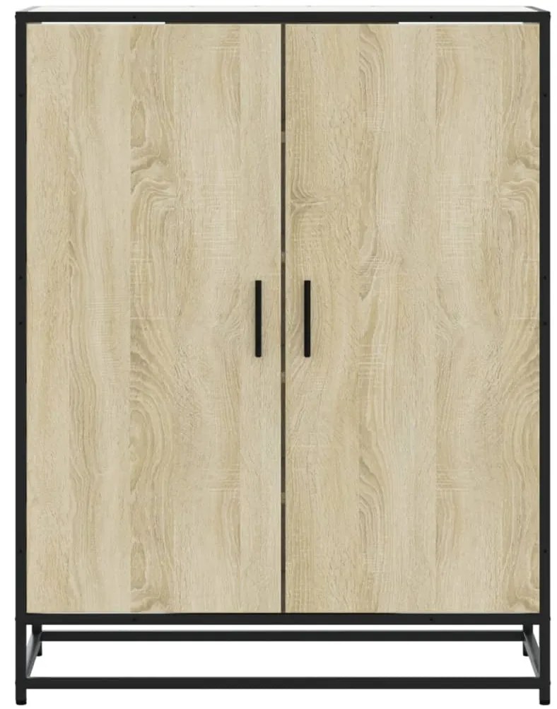 vidaXL Ντουλάπι παπουτσιών Sonoma Oak Κατασκευασμένο ξύλο και μέταλλο