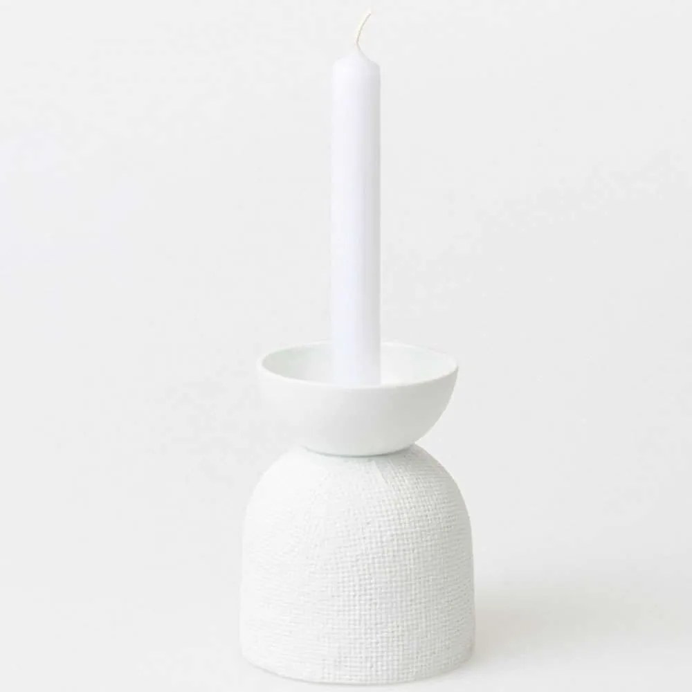 Κηροπήγιο Blanko RD0017440 Φ9,5x12cm White Raeder Porcelain