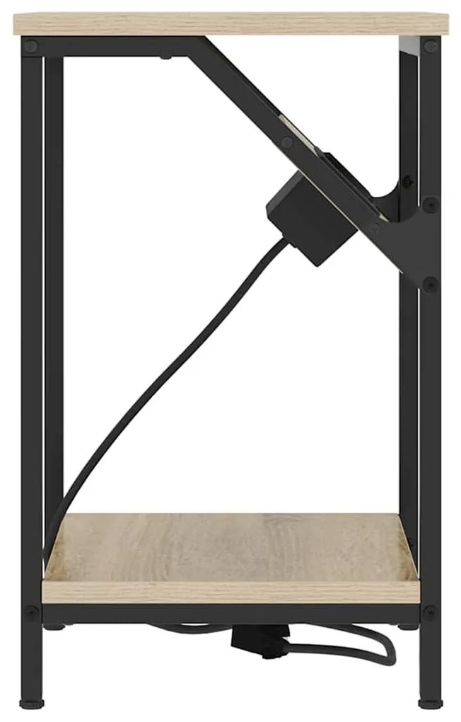 vidaXL Κομοδίνο Sonoma Δρυς 38 x 30 x 48 εκ. Επεξεργασμένο ξύλο