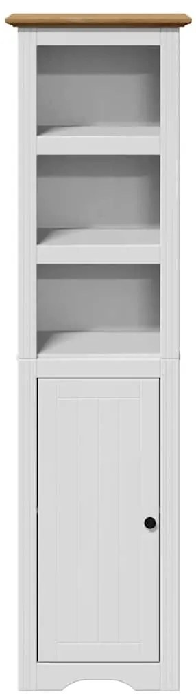 vidaXL Ντουλάπι μπάνιου BODO Λευκό και καφέ 44x30x160 cm
