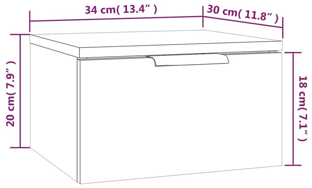 ΚΟΜΟΔΙΝΟ ΕΠΙΤΟΙΧΙΟ ΛΕΥΚΟ 34 X 30 X 20 ΕΚ. 811376