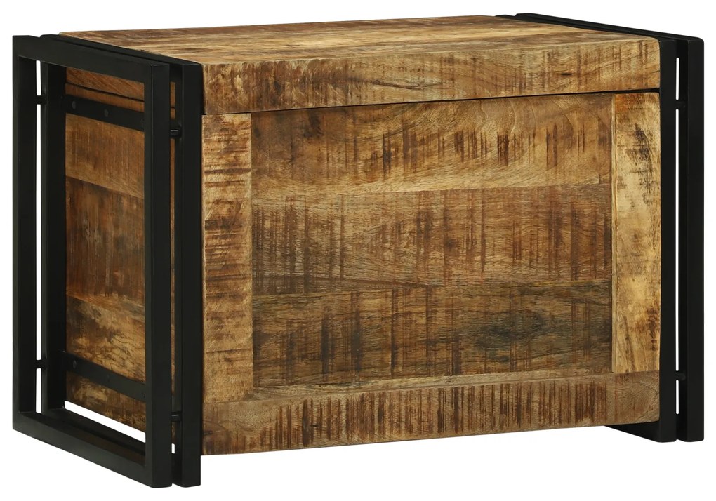 vidaXL Κουτί αποθήκευσης 60x40x41 εκ. Μασίφ τραχύ ξύλο μάνγκο