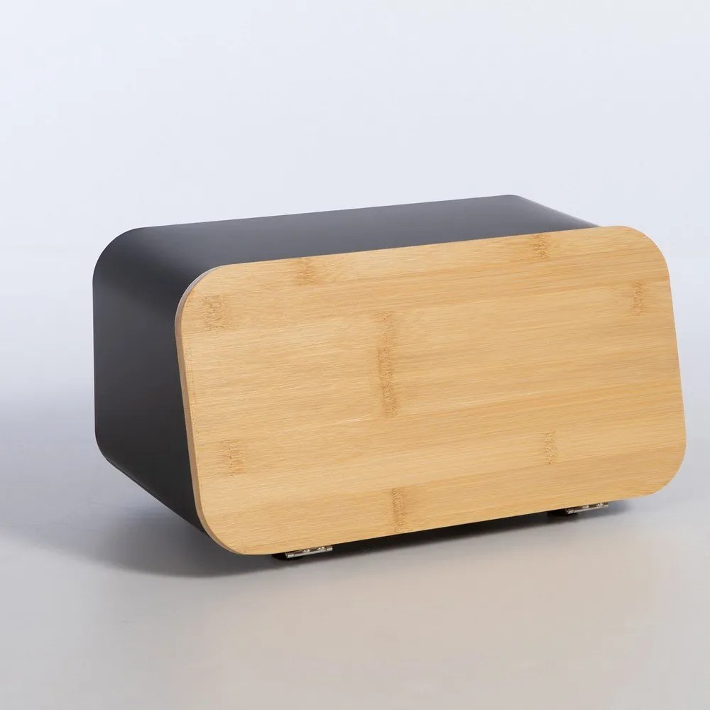 Ψωμιέρα Bread Basket 34,5x19x17 Black Nef-Nef Homeware Μέταλλο
