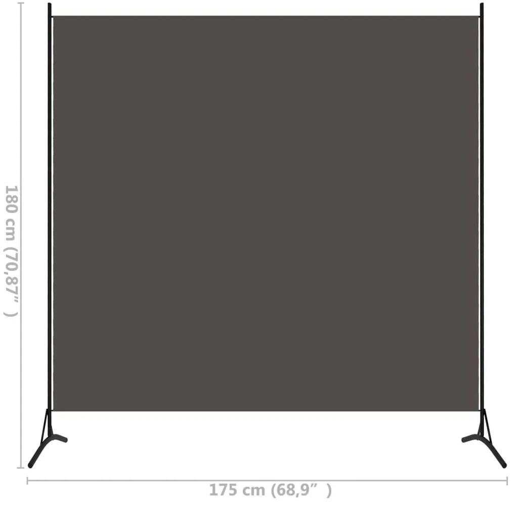 Διαχωριστικό Δωματίου με Ανθρακί 175 x 180 εκ. Υφασμάτινο - Ανθρακί
