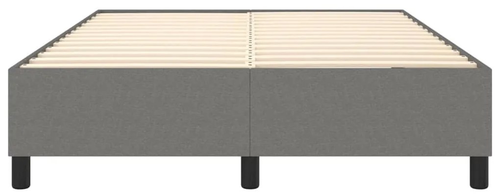 vidaXL Σκελετός Κρεβατιού Χωρίς Στρώμα Γκρι 140x200 εκ.Υφασμάτινο