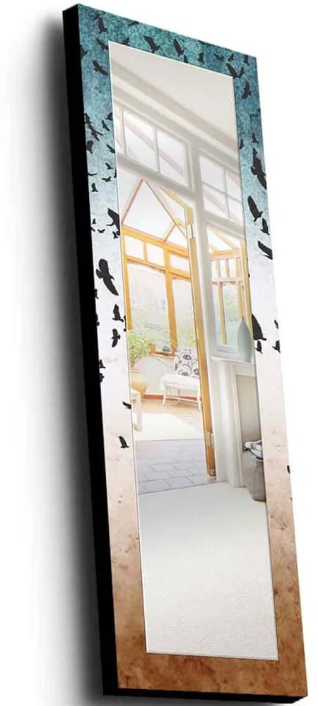 Καθρέπτης Τοίχου 755MER1171 40x120cm Multi Wallity Wood, Fabric