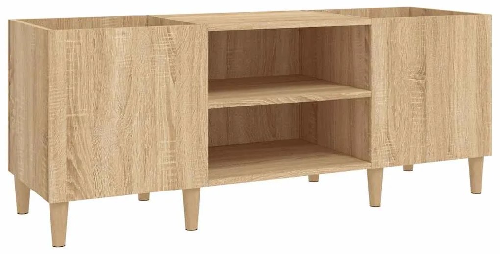 vidaXL Δισκοθήκη Sonoma Δρυς 121 x 38 x 48 εκ. από Επεξεργασμένο Ξύλο