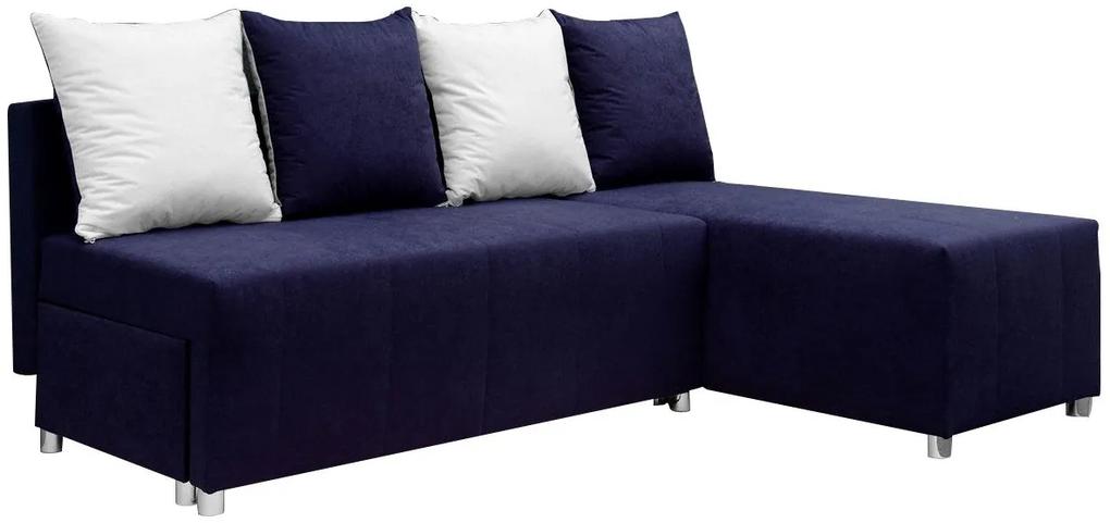Γωνιακός καναπές Ezio-Μπλε