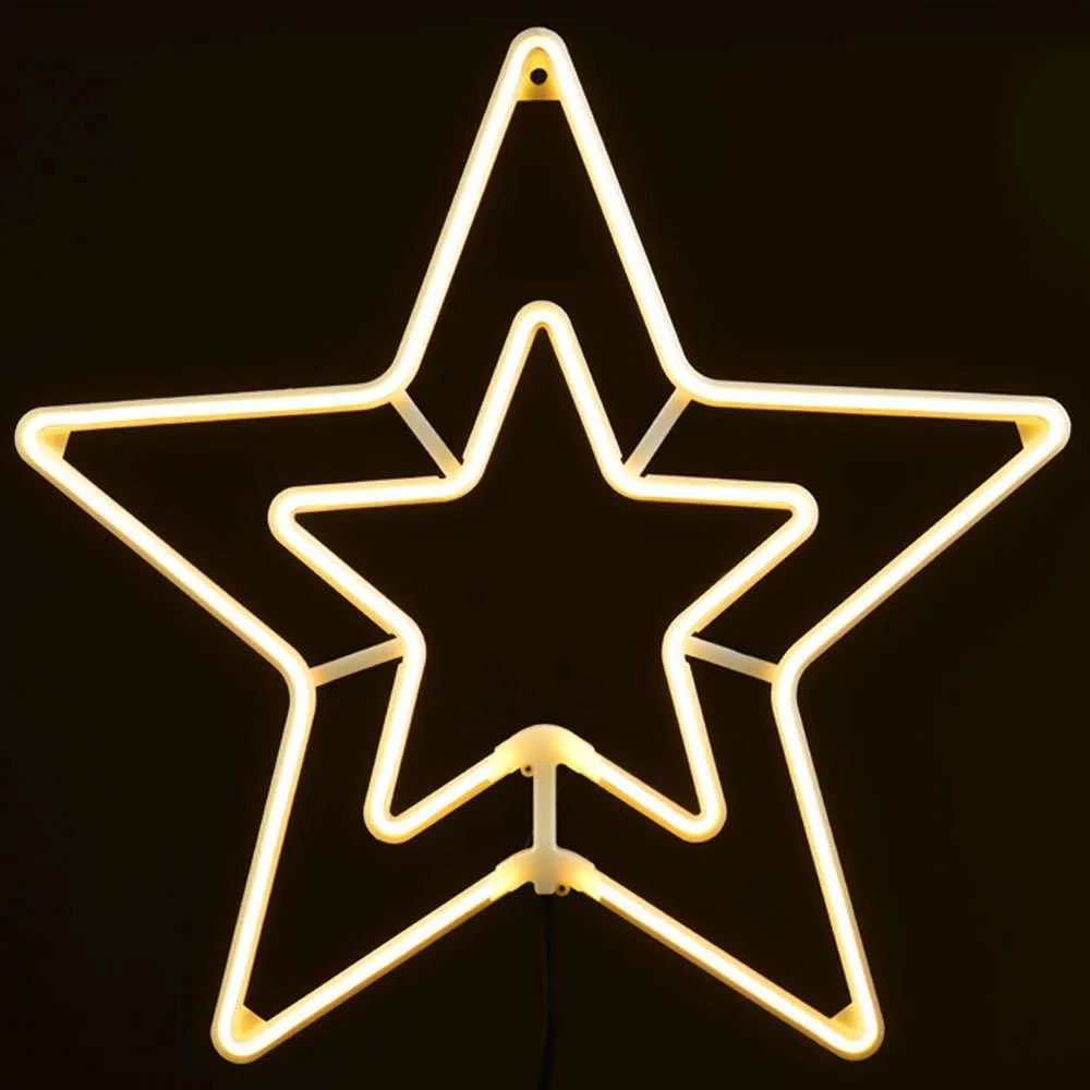 Φωτοσωλήνας Double Stars 300 Led X083001415 55+150cm 18W Yellow Aca