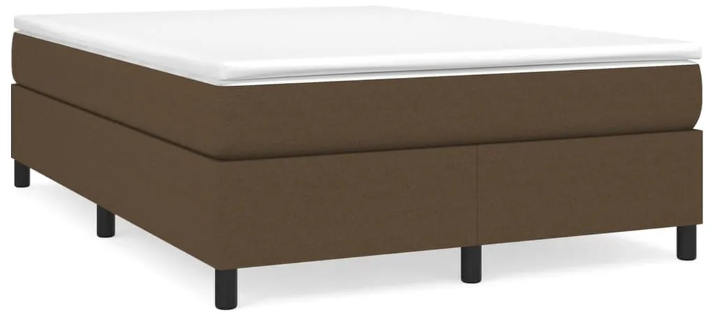 ΚΡΕΒΑΤΙ BOXSPRING ΜΕ ΣΤΡΩΜΑ ΣΚΟΥΡΟ ΚΑΦΕ 140X190 ΕΚ. ΥΦΑΣΜΑΤΙΝΟ 3144418