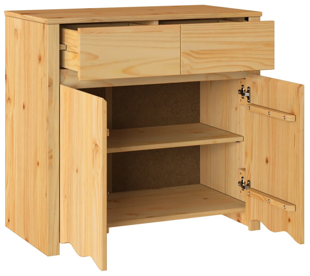 vidaXL Μπουφές "DRAMMEN" 79x43x75,5 εκ. Μασίφ Ξύλο Πεύκου