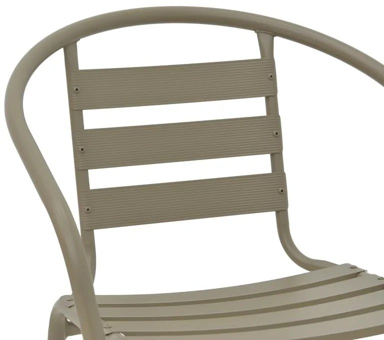 Καρέκλα - Πολυθρόνα Tade μέταλλο σαμπανιζέ 54x62x74 εκ. 54x58x73 εκ.