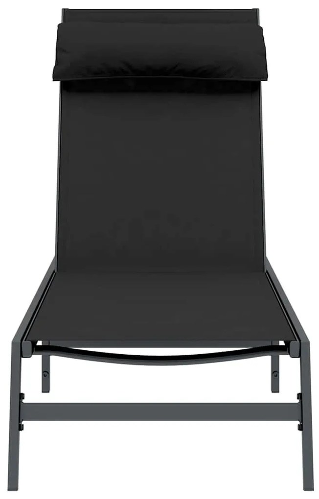 vidaXL Ξαπλώστρα Ανθρακί 197x52x25,5 εκ. Τεξτιλίνη