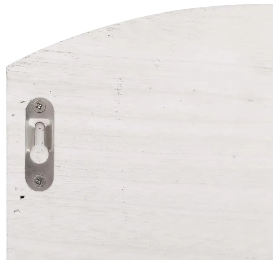 vidaXL 284239  Wall Mounted Coat Rack White 50x10x34 cm Wood