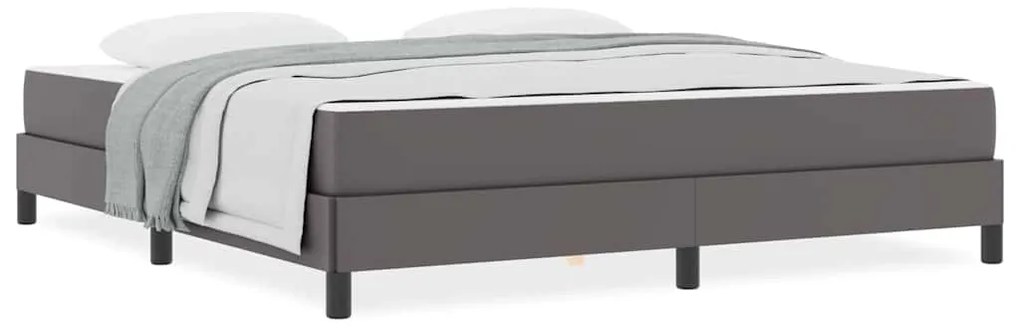 vidaXL Κρεβάτι Άλλο Γκρι 180 x 200 cm Τεχνητό δέρμα