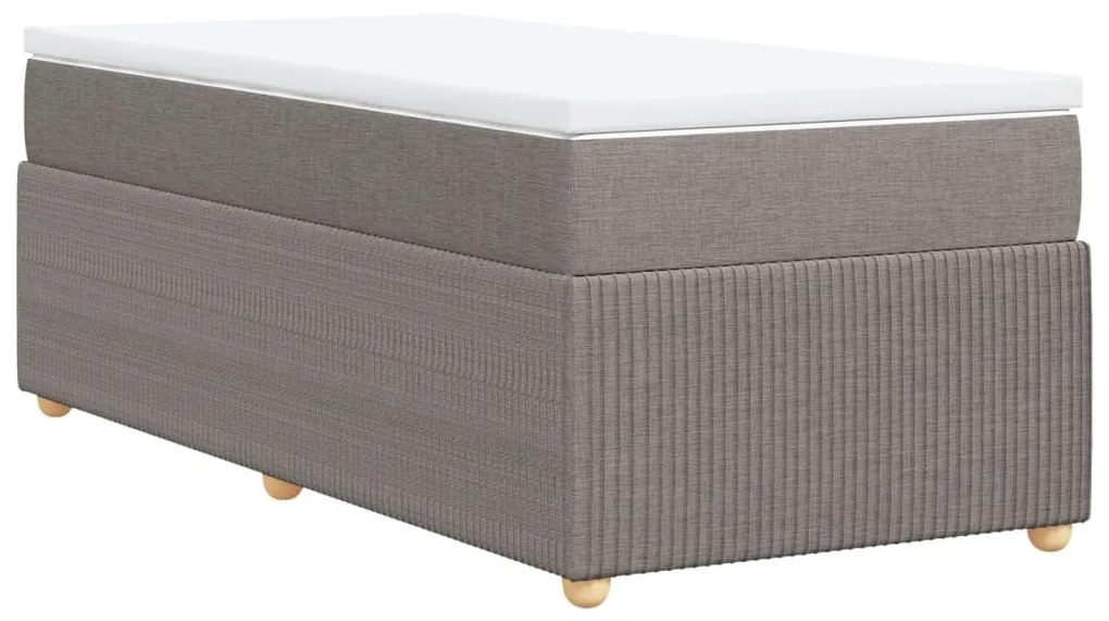 ΚΡΕΒΑΤΙ BOXSPRING ΜΕ ΣΤΡΩΜΑ TAUPE 80X200 ΕΚ. ΥΦΑΣΜΑΤΙΝΟ 3285529