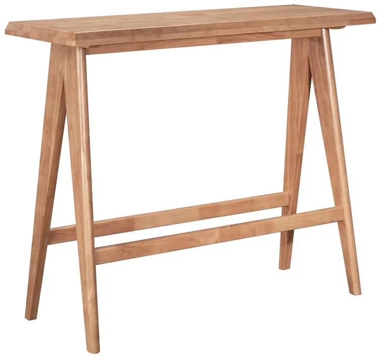 Τραπέζι Bar Winslow  ξύλο rubberwood ανοικτό καρυδί 120x45x100εκ