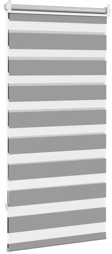 vidaXL Σύστημα Σκίασης Ρόλερ Zebra Γκρι 80 x 150 εκ.