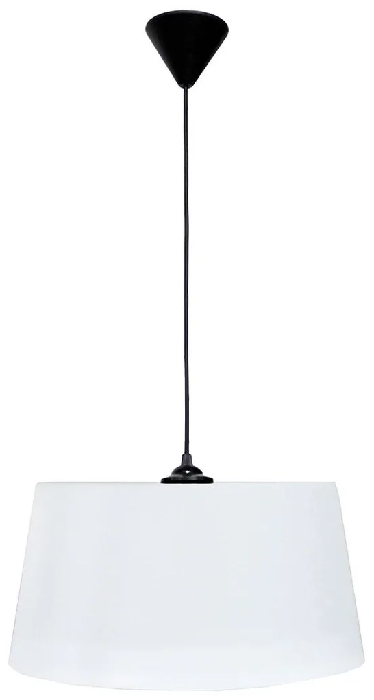 Φωτιστικό Οροφής Μονόφωτο Heronia Drum Black/White 35-0079