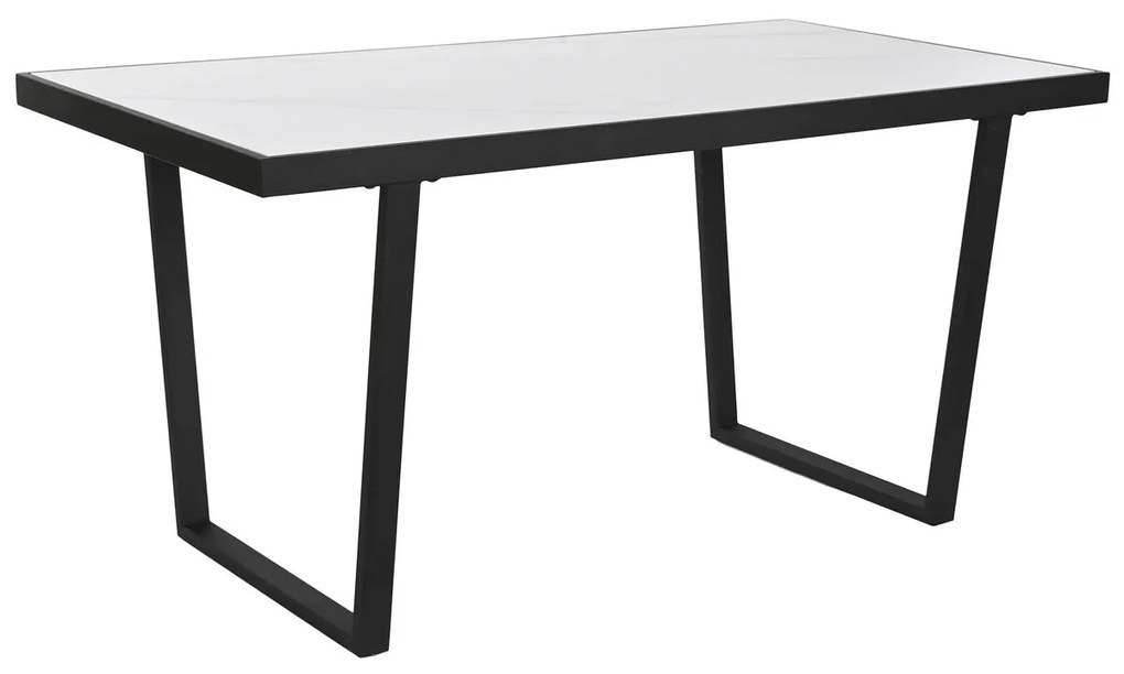 Τραπεζαρία Home ESPRIT Λευκό Μαύρο Μέταλλο 150 x 80 x 75 cm