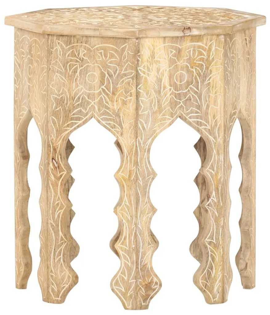 vidaXL Τραπέζι Βοηθητικό Ø48 εκ. από Μασίφ Ξύλο Μάνγκο