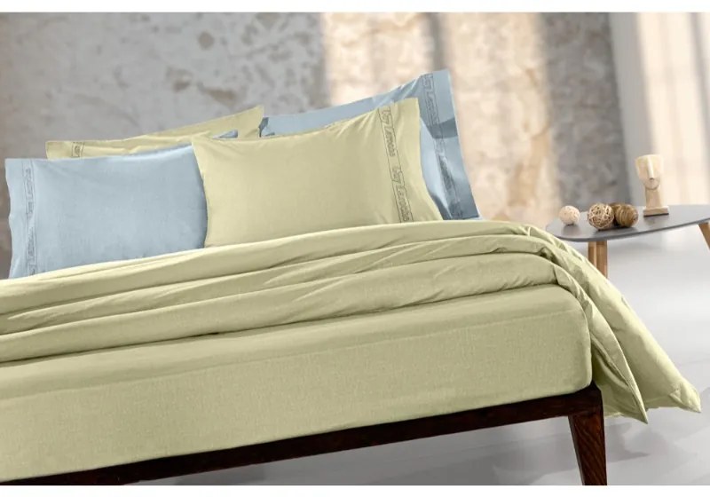 Σεντόνι Μονό &quot;Easy Iron&quot; Color Plus Olive 170x270 - Guy Laroche