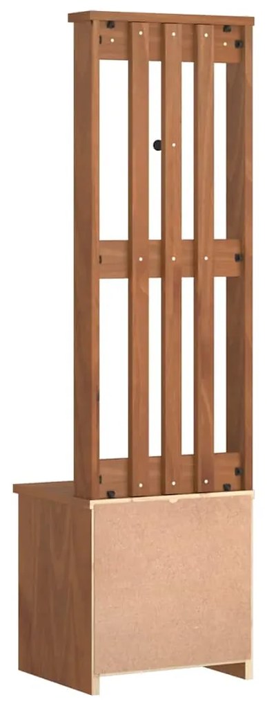 Δέντρο χωλ "SANDENS" 45x40x159,5 εκ.Πεύκο μασίφ ξύλο - Καφέ