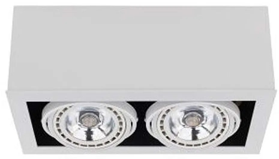 Φωτιστικό Οροφής - Σποτ Box 9472 2xGU10 15W White Nowodvorski Metal,Wood