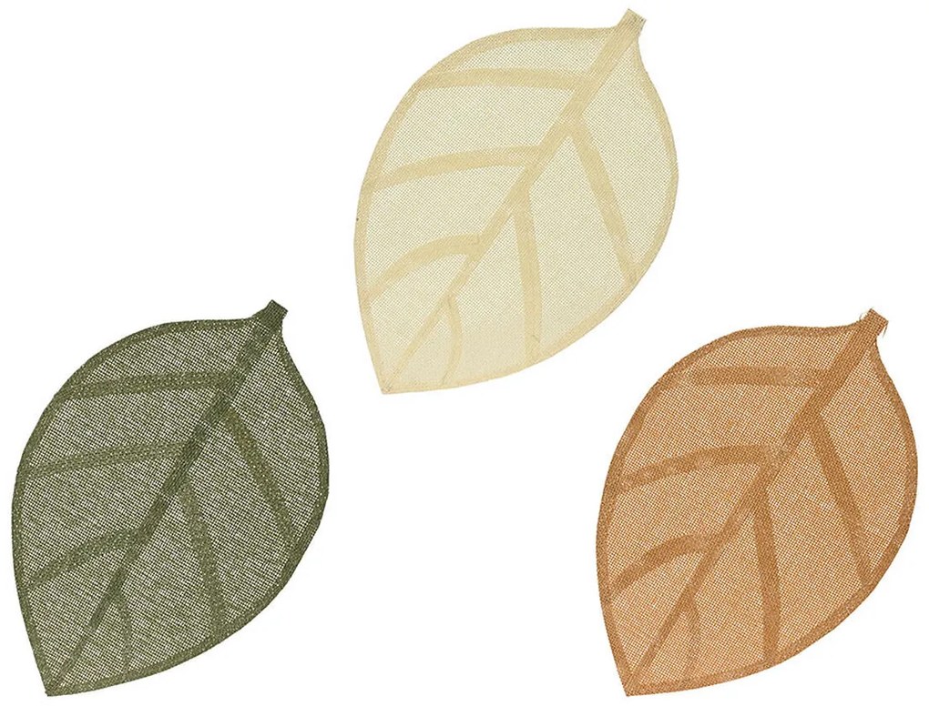 Σουπλά EDM Φυσική ίνα 30 x 46,5 cm Φύλλο φυτού