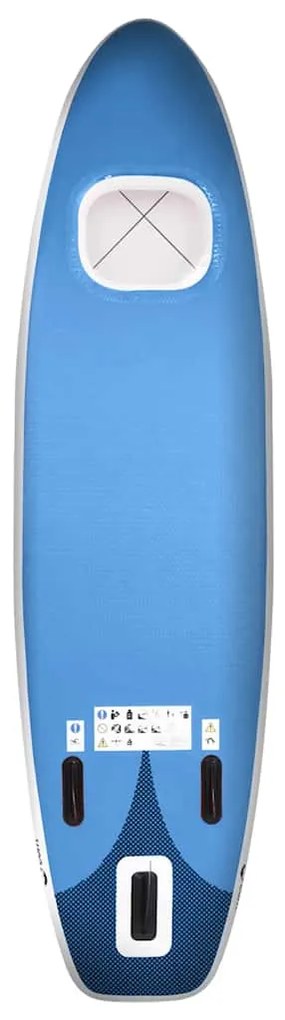 vidaXL Σανίδα SUP Φουσκωτή Σετ Θαλασσί 330 x 76 x 10 εκ.