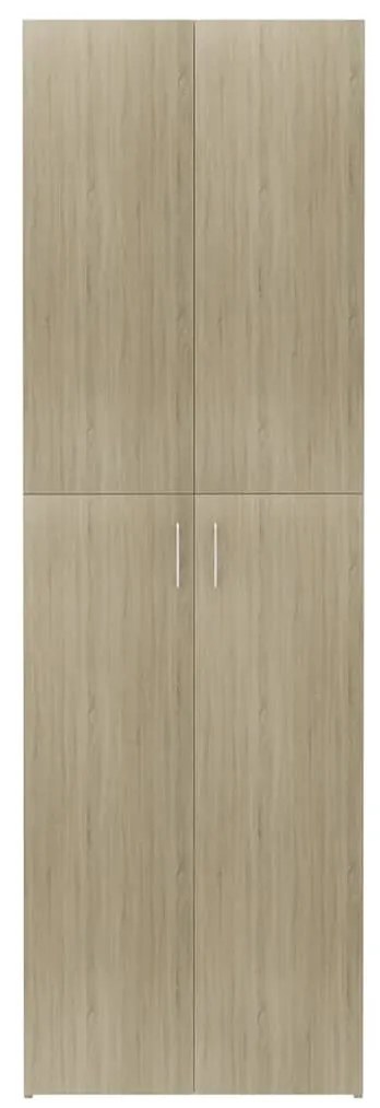 vidaXL Ντουλάπα Γραφείου Sonoma Δρυς 60 x 32 x 190 εκ. από Επεξ. Ξύλο