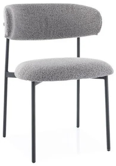 KRZESŁO ELTON STELAŻ CZARNY / SZARY TAP.232 DIOMMI-80-3598