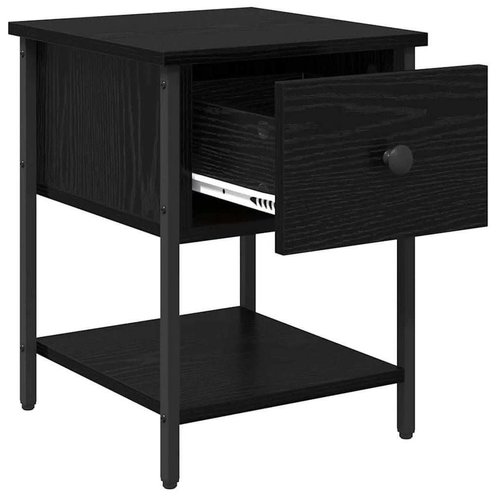 vidaXL Κομοδίνο 2 pcs Παλαιό ξύλο 35 x 35 x 20 εκ Επεξεργασμένο ξύλο