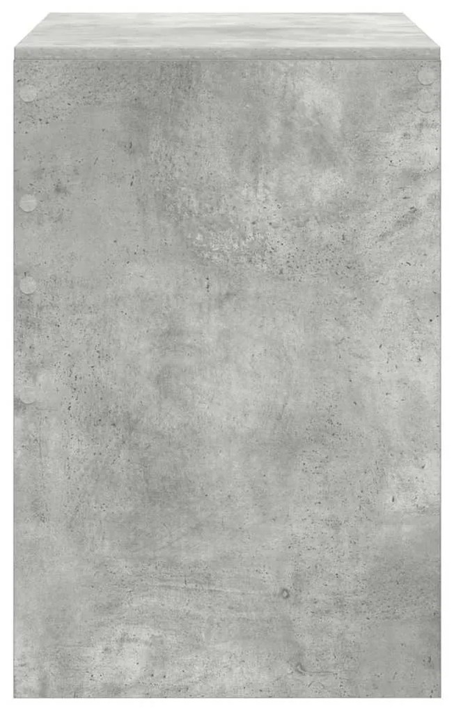 vidaXL Γραφείο Γκρι σκυροδέματος 90 x 50 x 76 εκ. Επεξεργασμένο ξύλο