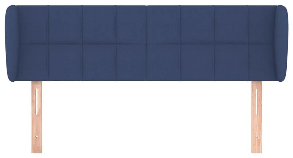 Κεφαλάρι με Πτερύγια Μπλε 147 x 23 x 78/88 εκ. Υφασμάτινο - Μπλε