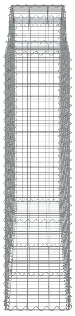 vidaXL Συρματοκιβώτια Τοξωτά 25 τεμ. 200x50x160/180 εκ. Γαλβαν. Ατσάλι