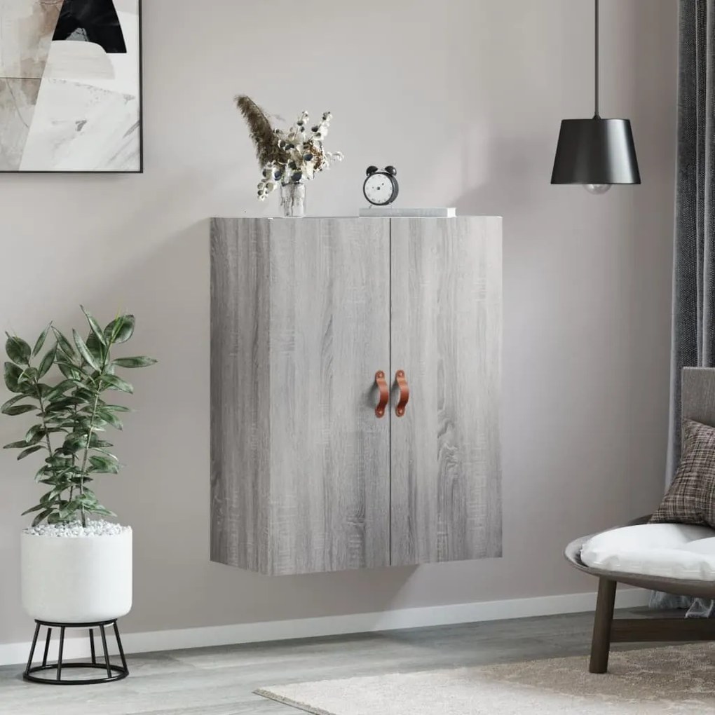 vidaXL Ντουλάπι Τοίχου Γκρι Sonoma 69,5 x 34 x 90 εκ.