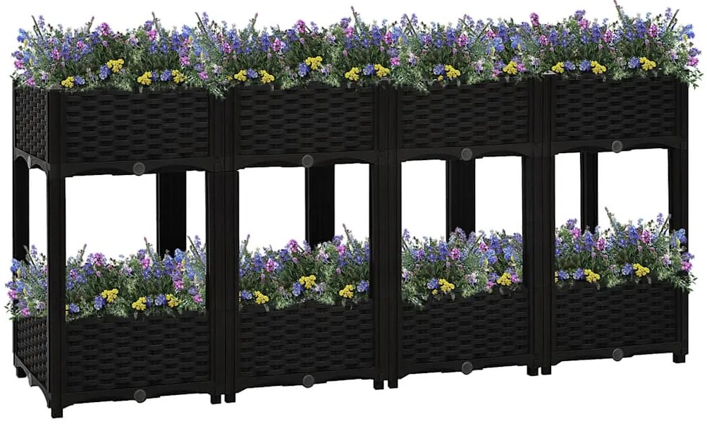 vidaXL Ζαρντινιέρα 160 x 40 x 71 εκ. από Πολυπροπυλένιο