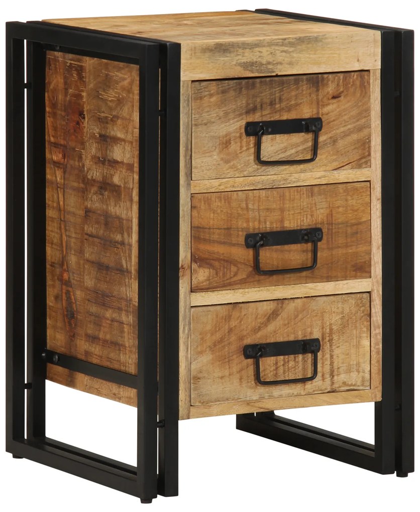 vidaXL Κομοδίνο 40x35x50 εκ. Μασίφ Ξύλο Μάνγκο