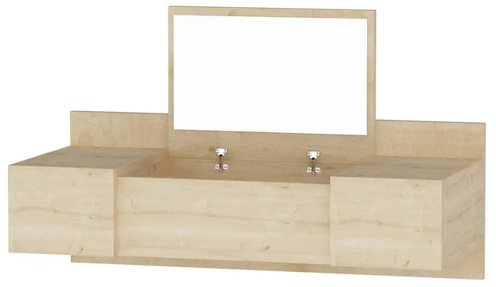Τουαλέτα Με Καθρέπτη Zakkum 550ARN2224 100x39,1x33cm Oak
