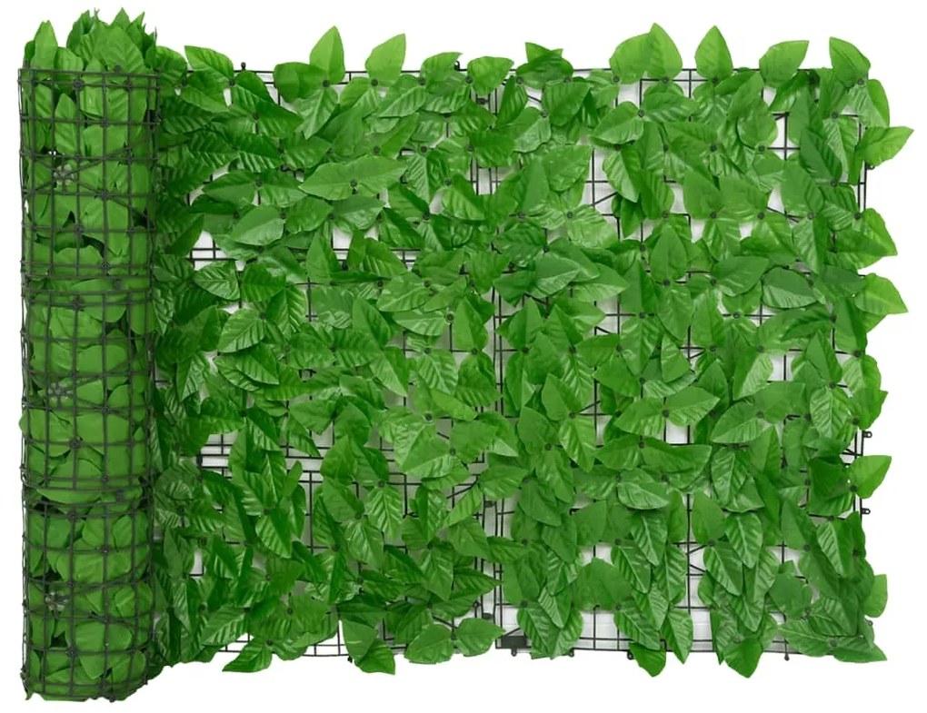 vidaXL Διαχωριστικό Βεράντας με Φύλλα Πράσινο 200 x 75 εκ.