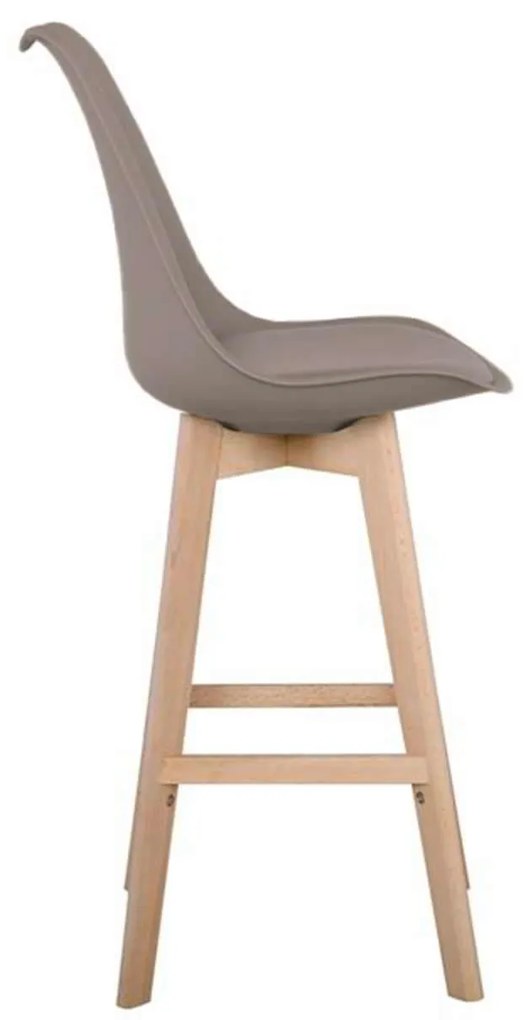 Σκαμπώ BAR MARTIN PP Sand Beige Beige 49x57x74/111cm (Σετ 4 ΤΕΜ)