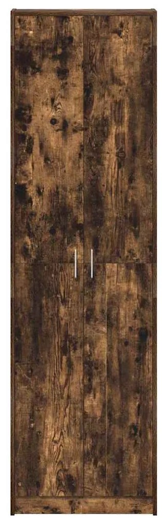 vidaXL Ντουλάπι Καπνιστό Δρύς 55 x 25 x 189 εκ. Επεξεργασμένο ξύλο